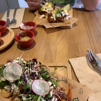 Tacos carrot and pastor  at Gallo Santo in Barcelona