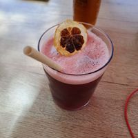 Hibiscus tea at Gallo Santo in Barcelona