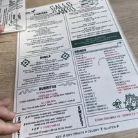 menu  at Gallo Santo in Barcelona