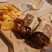 Mushroom burrito at Gallo Santo in Barcelona
