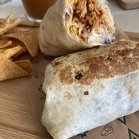 Burrito el pastor with pineapple  at Gallo Santo in Barcelona