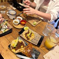 Al pastor and birria tacos  at Gallo Santo in Barcelona