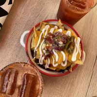 Micheladas with and without alcohol  at Gallo Santo in Barcelona