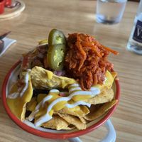 nachos with tinga   at Gallo Santo in Barcelona
