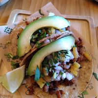 Tacos al pastor at Gallo Santo in Barcelona
