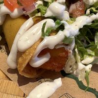 Sweet potato flauta  at Gallo Santo in Barcelona