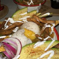 Vegan poached egg  at Gallo Santo in Barcelona