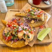 "Tofish" tacos at Gallo Santo in Barcelona