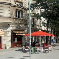Outside at Gallo Santo in Barcelona