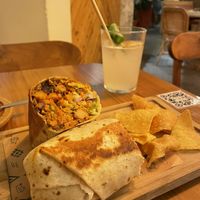 Burrito with Yaca al Pibil  at Gallo Santo in Barcelona