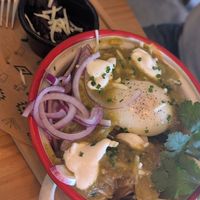 Chilaquiles Verdes at Gallo Santo in Barcelona