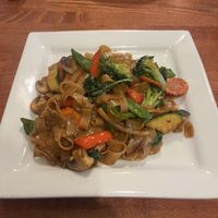 Drunken noodles  at Bangkok Thai Restaurant in Stow