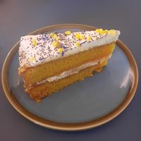 Lemon cake at Science Gallery Café  in South East London