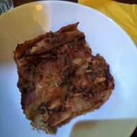 Lasagna at ZEM Bistro in Bologna