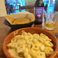 Tortellini alla panna e tigella! at ZEM Bistro in Bologna