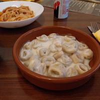 Tagliatelle con ragú and Tortellini at ZEM Bistro in Bologna