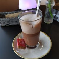 Hot chocolate at Life Deli in Frankfurt