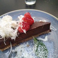 Halva chocolate cake at Life Deli in Frankfurt