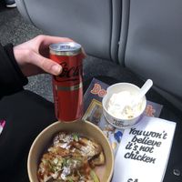 The ‘Chica and Waffle’ with free soft serve🍦🧇🍗  at Taste Like Chicken TLC in Amsterdam