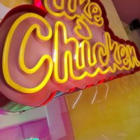 Signage inside at Taste Like Chicken TLC in Amsterdam