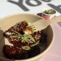 I tried the korean chicken,it was nice! Seems like their burgers are also popular. Overall worth a try😄 at Taste Like Chicken TLC in Amsterdam