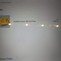 Digital Menu 4 of Goldies Smashburger.
 at goldies Smash Burger in Berlin