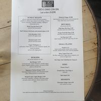Sunday Menu at The Camden Enterprise in North West London