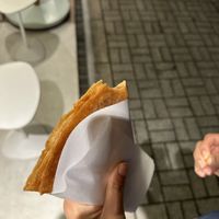 Cinnamon sugar crepe. Very goodd  at Tutto in Tokyo