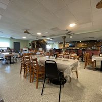 Dining room with bar  at Kare Ethiopian Restaurant in Phoenix
