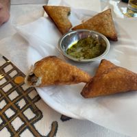 Veggie and lentil samossas!  at Kare Ethiopian Restaurant in Phoenix