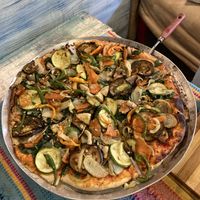 Vegan pizza   at Abracadabra Cocina de Corazon  in Mexico City