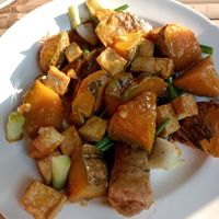 Pumpkin basil vegan at Hula Hula Pai Hostel and Restaurant in Pai