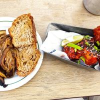 Vegetables and KFC cauliflower at Outra Espécie  in Porto