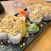 Freshly made sushi at Noodle King in Funchal