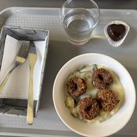 Főzelék, falafel, süti.  at Leves'M Levesbar in Kecskemet