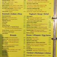 Menu 3 at Curry Walla in Siem Reap