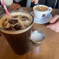 Iced americano and americano ☕️   at Café Buur in Frankfurt