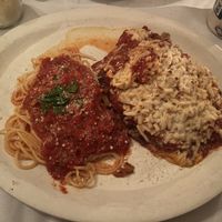 vegan eggplant parmigiana   at John's of 12th Street in New York City
