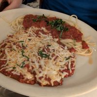 Seitan Parmigiano at John's of 12th Street in New York City