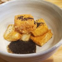 Fried mochi at Sozai Restaurant in Clawson