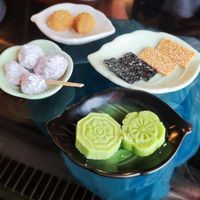 Tea Set snacks at A-MEI Tea House in New Taipei City