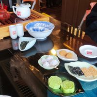 Tea set at A-MEI Tea House in New Taipei City