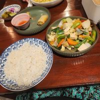 Fried veggies, spring rolls at Sang Ka Si Koh Tao - สังกะสี เกาะเต่า in Koh Tao