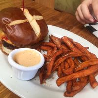 Rico burger at Veggie Grill by Next Level in Long Beach