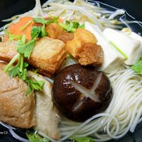 Vgan Noodles Soup at Penne in Koh Samui