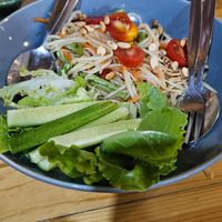 Papaya salad at Penne in Koh Samui