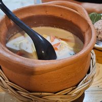 Coconut soup at Penne in Koh Samui