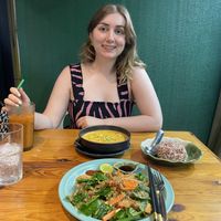 Roasted pineapple curry & pad noodles   at Penne in Koh Samui