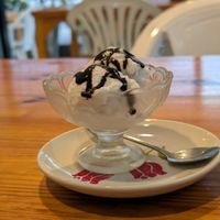 Coconut ice cream. at Penne in Koh Samui