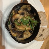 Garlic mushroom starter  at Geshmak in Caerphilly